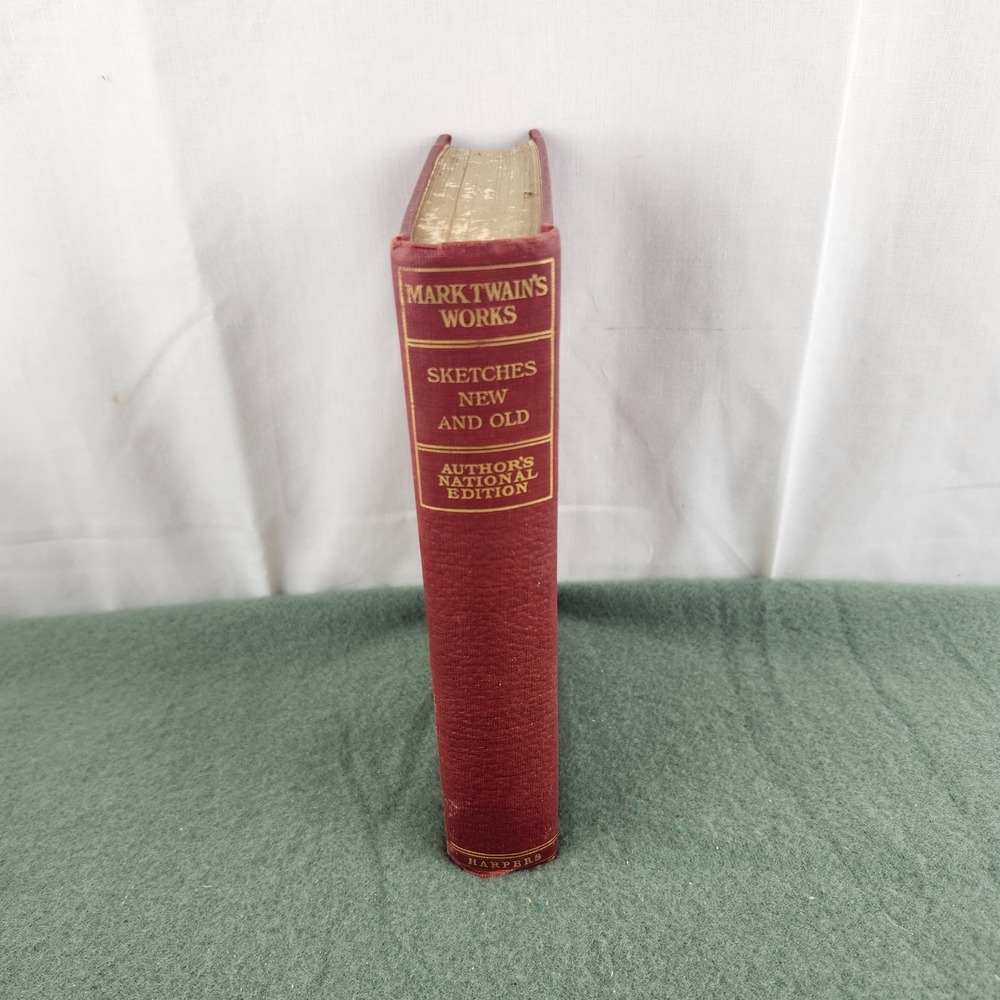 Mark Twain's Works Sketches New And Old Author's National Edition Harpers 1903